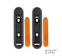 Kit de housses latérales réfléchissantes pour trottinette Ninebot F2/F2Plus/F2Pro E, comprend 2 enjoliveurs arrière et le matériel d'installation (jaune)