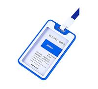 Kit de housses pour cartes d'identité avec cordons anti-rayures et étanches, compatibles avec la plupart des cartes de crédit, housses avec cordon