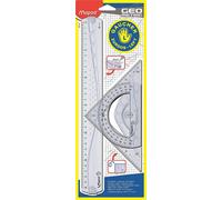 Maped Kit de géométrie Spécial Gauchers – 3 pièces – transparent