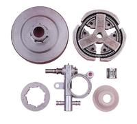 Kit de Jante de pignon de Tambour d'embrayage 3 8 Pouces 7T, avec Pompe à Huile, roulement à Aiguilles, engrenage à vis sans Fin, Compatible avec tronçonneuse 3800 38cc