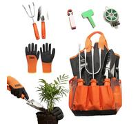 Kit de Jardinage en Acier Inoxydable avec | Ensemble d'outils de Jardin | Cisailles et Outils de Jardinage | Kit de jardinages Complet | Outils de Jardin résistants | Idée Cadeau pour la fête des