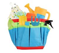 Kit De Jardinage Enfant 11 Pièces avec Tablier Et Sac De Rangement | Ensemble Outils : Pelle, Râteau, Arrosoir, Gants | Jeu Éducatif D'Extérieur pour Fille Et Garçon Dès 3 Ans