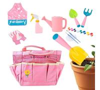 Kit de jardinage pour , ensemble d'outils de jardinage extérieurs légers et ergonomiques pour planter facilement, apprendre en s'amusant et développer la motricité fine grâce à une prise en mai