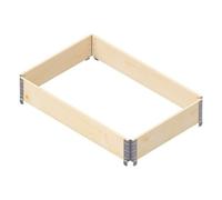 Kit De Jardinière (120x80x19,5 Cm) Boîte De Jardin Eco UPYARD Naturel 0017