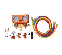 Kit de Jauge AC Complet, compatibilité Réfrigérant Universelle | Résistance haute pression, Corps robuste, Fiabilité toute l\'année, Installation rapide, Idéal pour les ateliers
