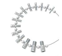 Kit de jauge de filetage 26 pièces pour identification de la taille des écrous et boulons avec mesure métrique et de filetage pour une utilisation technique et bricolage