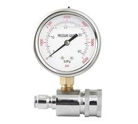 Kit de jauge de nettoyeur haute pression en acier inoxydable, raccord rapide 3/8", 6000 psi
