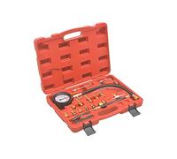 vidaXL Kit de Jauge de Pression d'Injection de Carburant Outils pour Voitures Véhicules Camions Garage Atelier Moteurs à Essence Rouge G