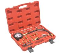 Kit de Jauge de Pression - vidaXL - Haute Précision - 140 PSI - Mallette Rouge