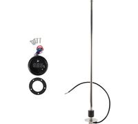 Kit De Jauge Et UnitšŠ D'Envoi De Carburant Pour Bateau UnitšŠ D'Envoi De Carburant Marine UnitšŠ Envoi Carburant MšŠtal 700Mm 27,56" De Longueur 1 Ensemble Ton Argent Noir 0-190 Ohm