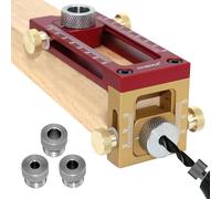 Kit de jauges de perçage - Serre-joint de menuisier, règle d'angle amovible | Jeu de jauges de trous de poche, jauge d'angle pour travail du bois, adaptateur d'entraînement pour alésage d'angle
