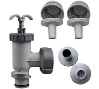 Kit de jet d'air d'entrée de piscine, jet d'air d'admission hors sol compatible avec In-tex 26004E, kit de pièces de rechange pour entrée et sortie d'eau de piscine
