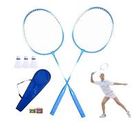 Kit de jeu de badminton - Entraîneur d'adresse pour deux joueurs - Kit de loisirs en plein air - Activités sportives familiales - Kit d'exercices dans la cour - Système complet de raquettes de