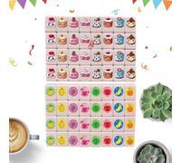 Kit de jeu de blocs de construction,Jouet de construction à empiler de 64 pièces - Set de tuiles de jeu de plateau,pour , adolescents, amis, camarades de te en appartement, salle de cours, s