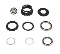 Kit de jeu de direction pour vélo, jeu de direction avec roulements doubles étanches, douilles de fourche en alliage d’aluminium pour cadre à tube de direction droit de 49,7 mm et