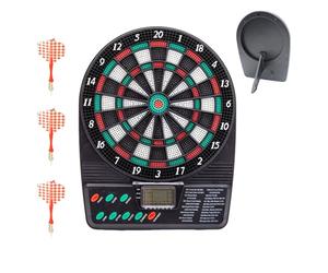 Kit de Jeu de fléchettes numérique - 26 x 20 x 3 cm, Jeu de fléchettes de Sport à Notation électronique, Tableau d'affichage Automatique des Scores, Accessoire de élégant pour la Maison | Solution