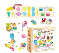Kit de jeu de pâte | Faire semblant d'outils de cuisson | Waffle Pizza Burger Maker avec moules et accessoires pour le jeu créatif | set pour Argile Art Imagination de Noël e