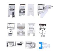 Kit de jeu de pieds presser 11pcs Snap de tige basse sur les accessoires de machine à coudre pour les machines à coudre ménagers comprend le bouton fixer le pied invisible bas