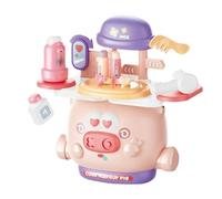 Kit de jeu de rôle pour - Ensemble de jouets de simulation d'animaux de dessin animé pour | Jouet interactif vif et intéressant pour anniversaire, Noël, Nouvel An, service à thé pour