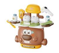 Kit de jeu de rôle pour - Ensemble de jouets de simulation d'animaux de dessin animé pour | Jouet interactif vif et intéressant pour anniversaire, Noël, Nouvel An, service à thé pour
