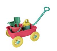 Kit de jeu de sable, jouet de sable de plage, seau à sable éducatif et pelles avec chariot - Kit de jeu amusant en plein air pour la plage en plein air en dehors du camping