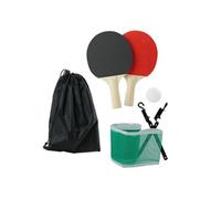 Kit de jeu de tennis de table mobile avec Filet ajustable, 2 raquettes, 2 balles, housse incluse - -