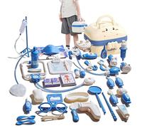 Kit de Jeu médical pour - Mallette créative - Jouet Design Multifonction - Jeu de rôle éducatif - Équipement médical réaliste - Stéthoscope Amusant - Infirmière