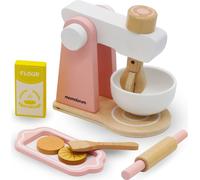 Kit de jeu mixeur de cuisine en bois Mamabrum pour enfants - plaisir de cuisiner avec accessoires