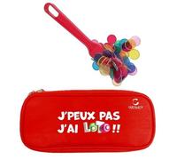 Kit de jeu - Multicolore - Loto Bingo 3 en 1 - 100 pions fluo - Baton magnétique - Trousse d'accessoires