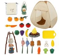 Kit de jeu pour enfants - Tente de jeu - Tente de jeu - Tente de camping avec équipement de camping - Kit d'aventure pour tout-petits - Pour enfants de 3, 4, 5 ans - Pour filles et garçons