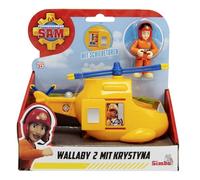 Simba Jouet Hélicoptère Sam Junior Wallaby 2 avec Krystyna, figurine et accessoires