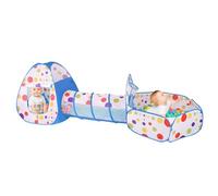 Kit de jeux pour - Tunnel portable pour - Tunnel d'aventure Crawling - Multifonctionnel - Jeu polyvalent - Avec tunnel Crawl pour l'intérieur et l'extérieur