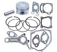 Kit de Joint Complet de Segment de Piston de bielle de 68mm adapté aux pièces de Tondeuse à Gazon de Moteur GX160 6.5HP 13200-Z0T-800(1)