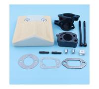 Kit de Joint d'adaptateur de Boulon d'espacement de carburateur de Filtre à air adapté aux pièces de Rechange de tronçonneuse 61 266 162