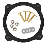 Kit de joint de bride de plancher de toilette avec matériel de montage | Joint noir en silicone pour modèles Dometic et Sealand | Compatible avec la pièce 385310063