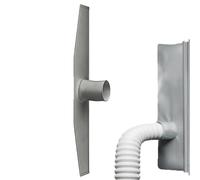 Kit de joint de climatiseur - Connecteur d'unité mobile de 157,48 pouces, bouclier en tissu Oxford imperméable, fermeture à glissière réglable robuste | Performance du bloc thermique pour l'ouverture