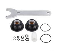 Kit de joint de cylindre de direction pré-hydraulique compatible avec Seastar Hc5345 et pour bateaux Hs5157 Construction en caoutchouc aluminium noir (A)