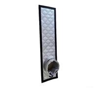 Kit de joint de fenêtre portable AC - 180 x 25 cm - Pour porte coulissante - Bloque la chaleur - Pour chambre à coucher et bureau à domicile - 180 x 25 cm - Argenté