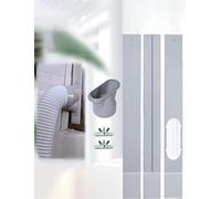 Kit de joint de fenêtre réglable for climatiseur portable,universel porte coulissante,for tuyau d'échappement de climatiseur,connecteur de trou 15cm/6 po(123-180cm/48-70in)