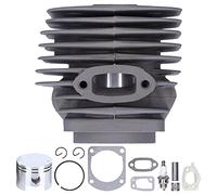 Kit de joint de piston de cylindre pièces de rechange durables haute performance pour tronçonneuse Jonsered 630 630 Super 52 mm grand alésage en alliage d'aluminium argent
