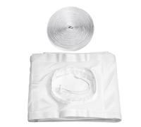 Kit de joint de porte coulissante, housse de fenêtre CA réglable, panneau de fermeture à cordon de serrage, tissu bloqueur de fuite, solution résistante intempéries pour installation d'aération de