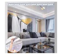 Kit de Joint de Porte en PVC - Joint de Porte en Plastique de Type C de 1 mètre, adapté aux salles Blanches et aux Cuisines, Solution en Vinyle Facile à Installer (1,35 x 2,2 mètres) - idéal