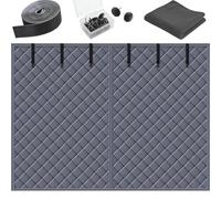 Kit de joint de porte magnétique très résistant à isolation thermique - Couverture insonorisée pour portes d'atelier - Gris - Convient pour 430 x 245 cm