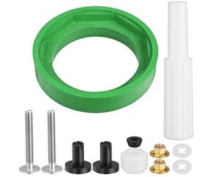 Kit de Joint de Réservoir pour Cuvette de Toilettes, Réparation Rapide | Nbr Caoutchouc, Ajustement pour Réservoirs Standard, Visserie et Notice Incluses, Entretien Sanitaire