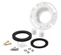 Kit de joint de toilette RV Bride ABS pour Dometic 300 310 320 Joint fiable résistant aux fuites Haute universalité Compatibilité OEM 385345892 385311658 Installation Noir Blanc (Blanc)