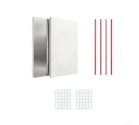 Kit de joint d'étanchéité en mousse d'isolation AC avec panneau en aluminium et bande auto-adhésive en plastique pour améliorer l'efficacité de la barrière thermique (8 ensembles)