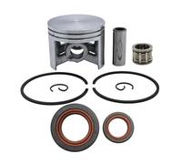 Kit de Joint d'huile Piston 50 mm Compatible avec Les tronçonneuses 044 MS440, 1128, 030 et 2015 W, Comprenant Un axe 12 Une Bague à Aiguilles