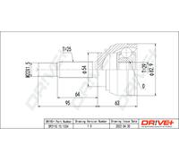 Kit De Joint Drve+ DP2110.10.1334, Arbre De Transmission Pour MITSUBISHI, VOLVO