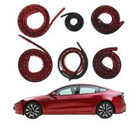 Kit de joint insonorisant pour porte pour Tesla Model 3 Highland 2024 2025, bande d'étanchéité en caoutchouc pour réduction bruit du vent pour fenêtre et porte de voiture, bord de coffre capot moteur