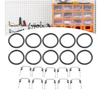 Kit de joint torique à ressort d'alimentation et de piston pour cloueuse de toiture NV45AB2, compatible avec les agrafes pneumatiques Hitachi pour clous et agrafeuses de construction, 20 pièces
